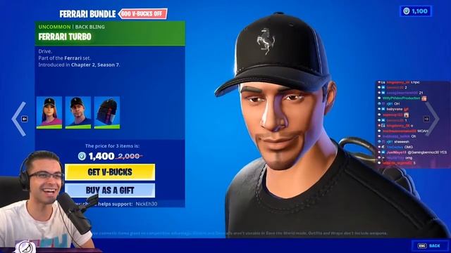 STREAMERS REACT TO *NEW* FERRARI BUNDLE + SKINS IN THE FORTNITE ITEM SHOP! смотреть онлайн