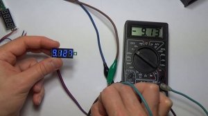 Четырехразрядные вольтметры и амперметры. Подключение к самодельной электронной нагрузке