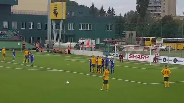 Gratas Sirgėdas amazing freekick goal vs Andorra U-21 смотреть онлайн