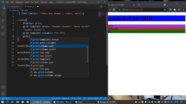 CSS GRID - VISUAL STUDIO CODE смотреть онлайн