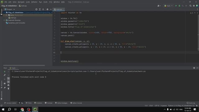 How to draw a flag of Uzbekistan using Python. Flag of Uzbekistan. #new #tkintertutorial #python смотреть онлайн