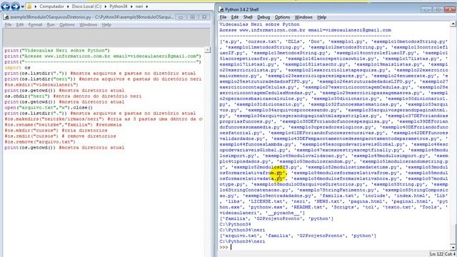 aula 5891 python modulo OS mkdir rmdir rename remove path isdir isfile смотреть онлайн