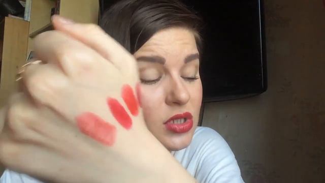 Моя коллекция помад. Часть 2. Красные помады.Oriflame, Летуль, Seventeen, BeYu, Nouba. смотреть онлайн