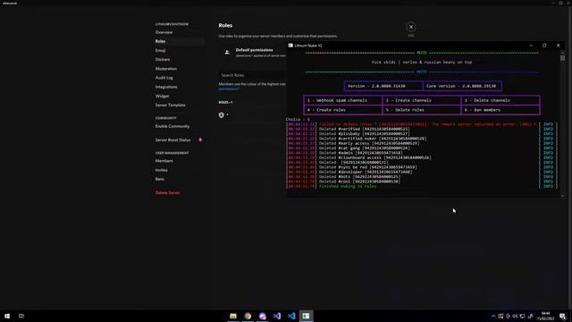 LITHIUM NUKER V2 RELEASED FASTEST DISCORD NUKER ? смотреть онлайн