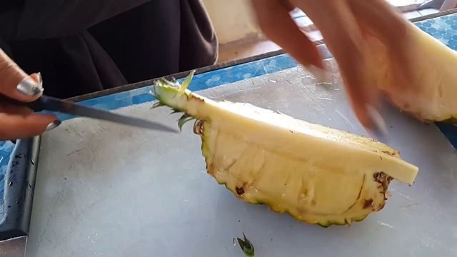 Вариант нарезки ананаса смотреть онлайн