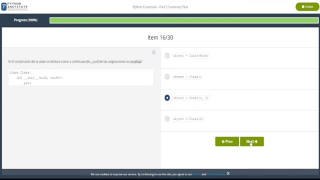 Python Essentials Parte 2 Evaluacion Parcial смотреть онлайн