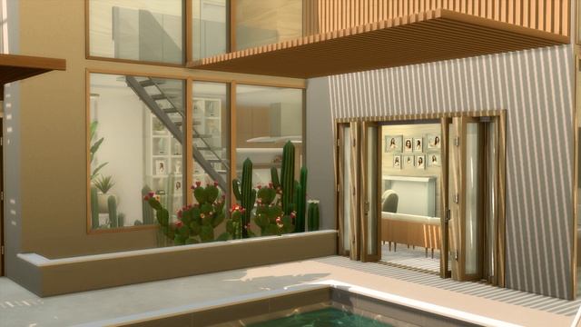 Desert Luxe House ? | The Sims 4 | Desert Luxe Kit | Stop Motion Build | NO CC смотреть онлайн