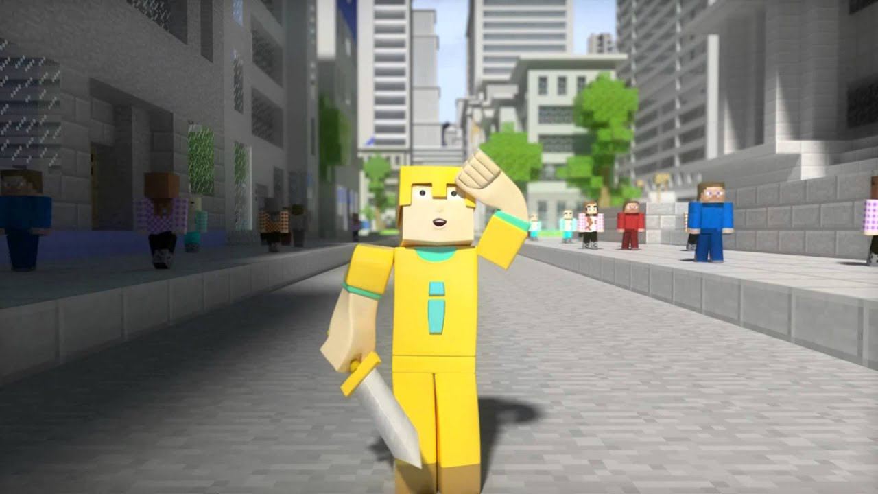3Д ролик для игровых серверов Minecraft смотреть онлайн