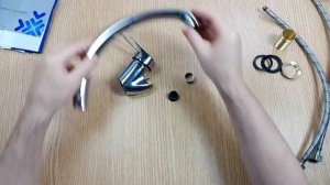 Смеситель для мойки Frap F4128-2, полный разбор