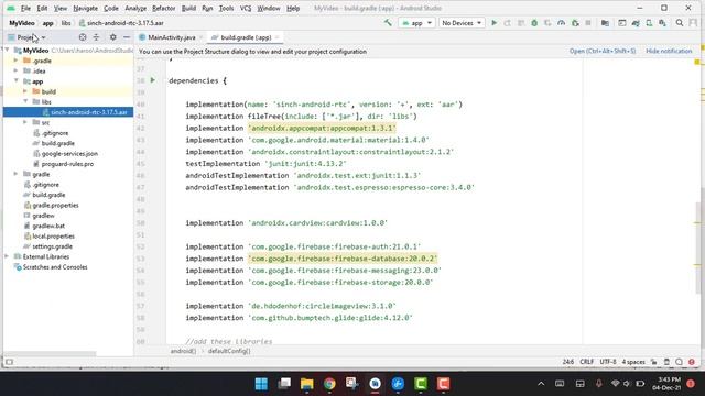 Audio/Video Call App in Android Studio (PART-13) смотреть онлайн