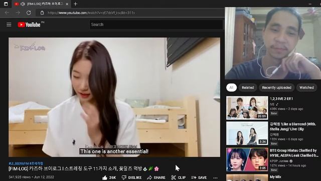 [FIM-LOG] Kazuha Vlog l Introduction to 11 stretching tools, petalz eating room?? ♀️?? REACTION смотреть онлайн