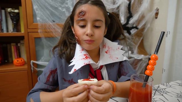 Mi RUTINA DE MAÑANA para el colegio 🎃 Especial Halloween смотреть онлайн