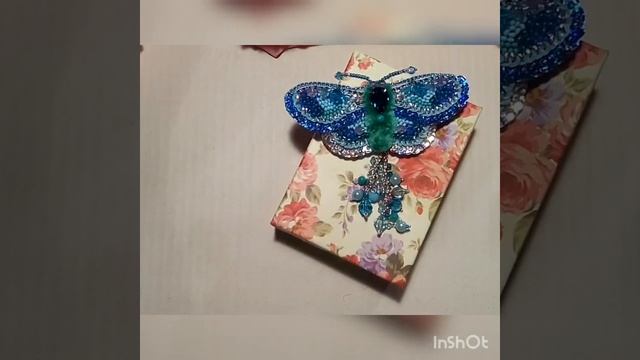 Брошь Мотылёк /готовая работа/ #брошьмотылек #брошь/Moth brooch/Finished work смотреть онлайн