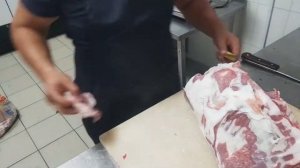 Разделка баранина ребра