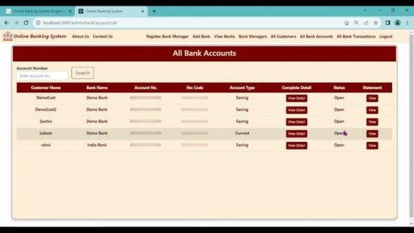 Online Banking System Project using Spring Boot and React JS | Spring Boot 3 Project | React JS