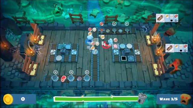 OVERCOOKED 2 - DLC: Night Of The Hangry Horde смотреть онлайн