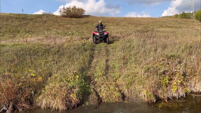 Ловим Чебака на Квадроцикл, катаем броды Камышенки, BRP CF Moto Honda смотреть онлайн