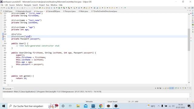 Hibernate One To One Unidirectional | JPA und Hibernate Tutorial смотреть онлайн
