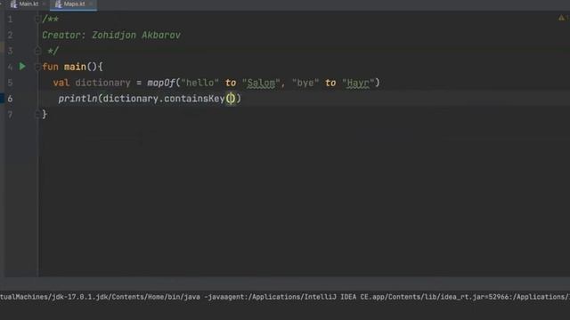 Kotlin dasturlash tili | 38 - Dars, Collections Map. смотреть онлайн