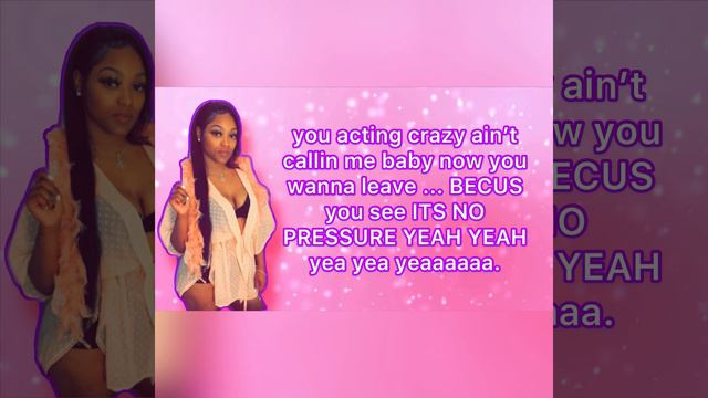 Fatima- No pressure (Lyric video) смотреть онлайн