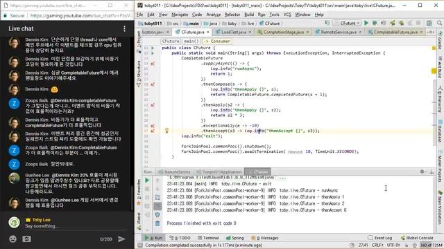 토비의 봄 TV 11회 스프링 리액티브 프로그래밍 (7) CompletableFuture смотреть онлайн