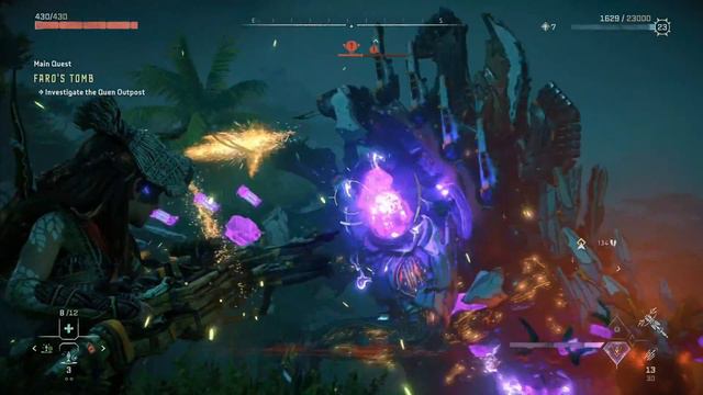 GIANT SLAUGHTERSPINE MONSTER MACHINE BOSS FIGHT - Horizon Forbidden West Slaughter Spine Boss Fight смотреть онлайн