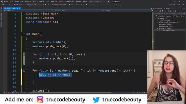 STL vector (Relationship between Static array, Dynamic array and STL vector) with examples смотреть онлайн