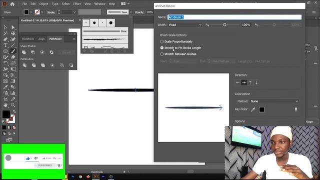 HOW TO CREATE ART BRUSH FOR CARTOON DRAWING ON ADOBE ILLUSTRATOR (THE SPECIAL BRUSH) смотреть онлайн