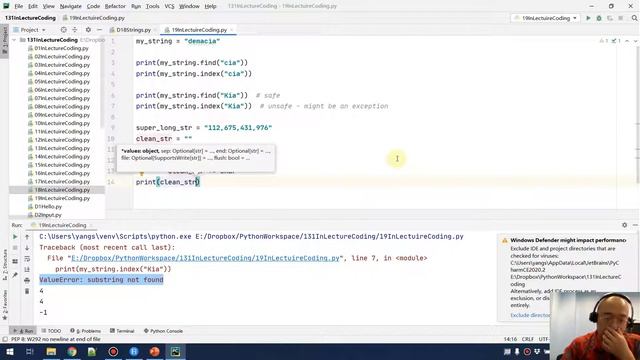 19-1 String methods, string module, python doc смотреть онлайн