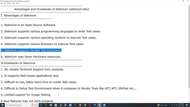 Advantages and Drawbacks of Selenium | G C Reddy Software Testing | смотреть онлайн