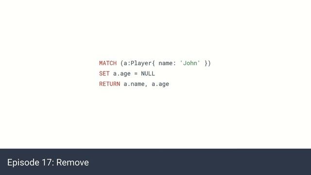 Neo4j Course - Episode 17(Remove) смотреть онлайн