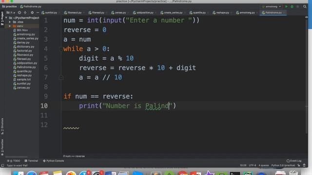 Python Program#9- To check if a number is a Palindrome number or not #anjaliluthra #class11cs #cbse смотреть онлайн