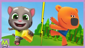 Ми-Ми-Мишки против Говорящего Тома.Догонялки с Кешей и Гонка за Енотами.Мультик Игра