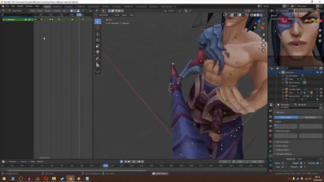Kayn And Rhaast - Blender Animation Timelapse