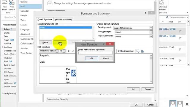 Add HTML Signature To Outlook 2013 - Tutorial смотреть онлайн