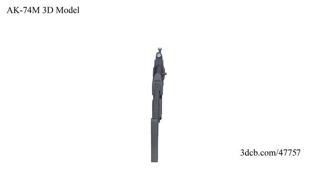 AK-74M 3D Model смотреть онлайн