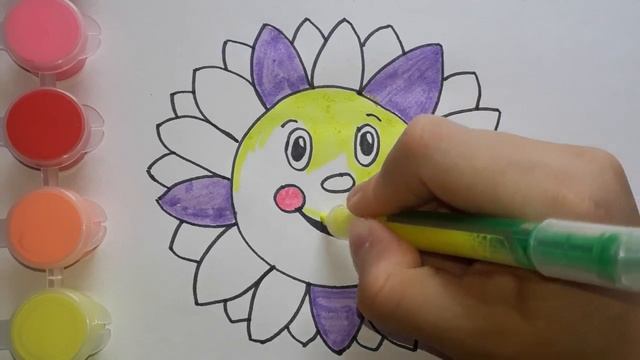 Рисуем Солнышко. Как нарисовать солнце с ребенком. смотреть онлайн