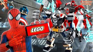 LEGO РОБОТ ЧЕЛОВЕК-ПАУК МАЙЛЗ МОРАЛЕС И ЛЕГО РОБОТ ТОР - СБОРКИ MARVEL SUPER HEROES!