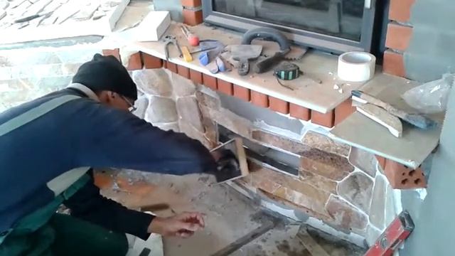 Облицовка камина натуральным камнем смотреть онлайн