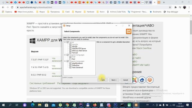 Install XAMPP(PHP+MYSQL+APACHE) on Windows 10 смотреть онлайн