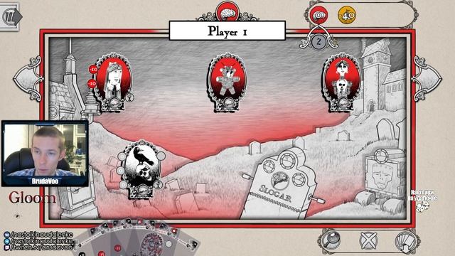 Настольные игры для пк. GLOOM. Настолки на удаленке. смотреть онлайн
