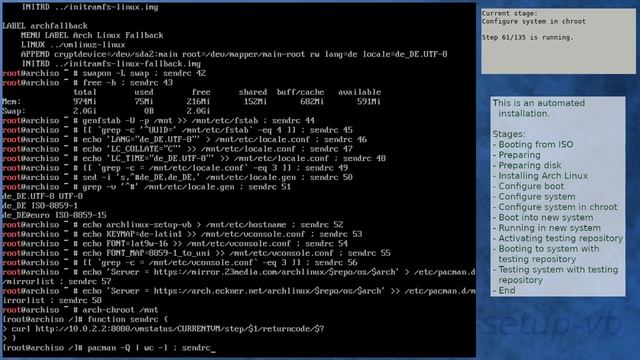 Arch Linux installation recording to kernel 5.11.13-arch2-1 (testing) смотреть онлайн