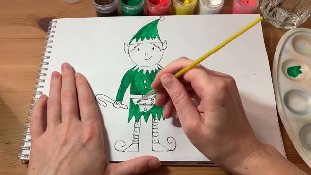 ЭЛЬФ РИСУНОК/ УРОК РИСОВАНИЯ ДЛЯ ДЕТЕЙ/ РИСУЕМ ГУАШЬЮ смотреть онлайн