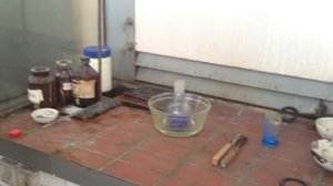 30% перекись водорода и аммиачный раствор сульфата меди