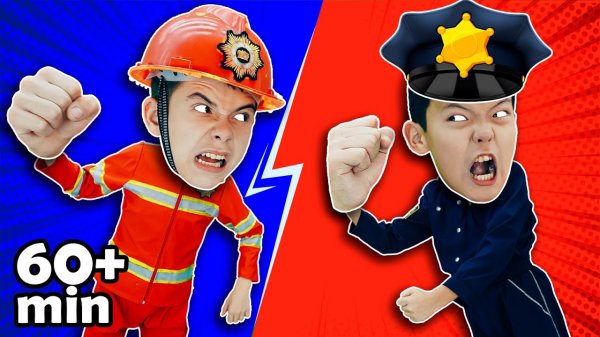 Super Fire Paddy Vs Super Policeman Daddy Song | Tutti Frutti Destry Rhymes & Kids Songs
