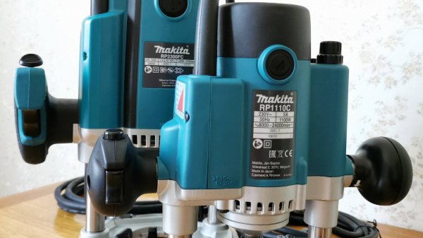 Сравнение фрезеров Makita RP2300FC и RP1110C + улучшение