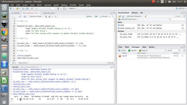 LIFE223 | Workshop 2 | Challenge 1 смотреть онлайн