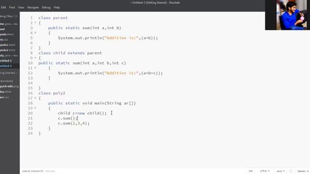 java polymorphism смотреть онлайн