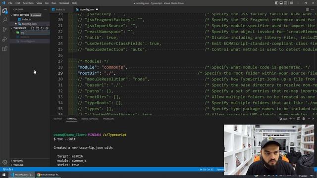 Learn Typescript In Arabic 2022 - #03 - Create Configuration And Watch Files смотреть онлайн