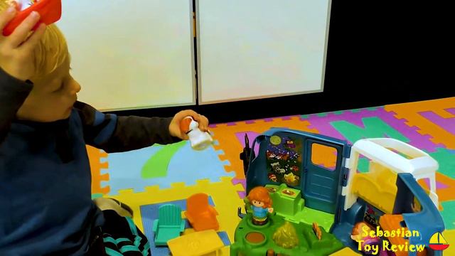 Fisher Price Little People Camper Toy Review, Unboxing Camper Van Playset! смотреть онлайн